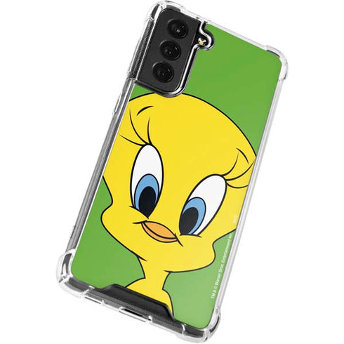 Looney Tunes Tweety Bird Zoomed In Galaxy S21 FE Clear Case