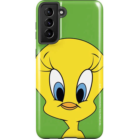 Looney Tunes Tweety Bird Zoomed In Galaxy S21 FE Pro Case