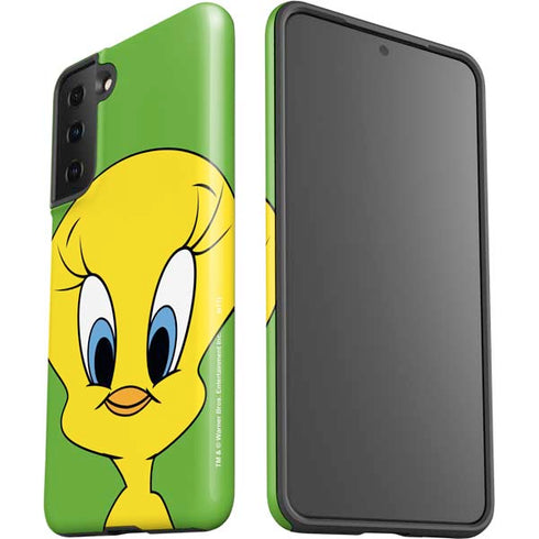 Looney Tunes Tweety Bird Zoomed In Galaxy S21 Plus 5G Pro Case