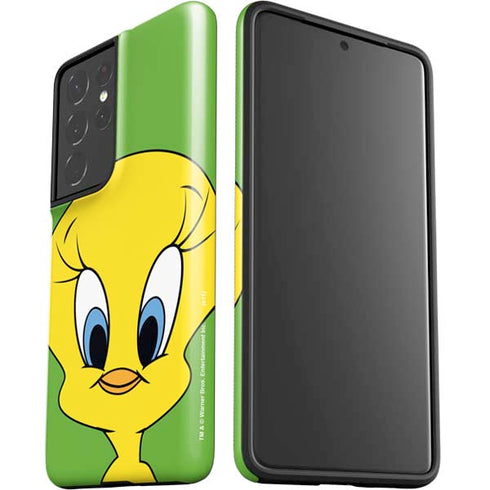 Looney Tunes Tweety Bird Zoomed In Galaxy S21 Ultra 5G Pro Case