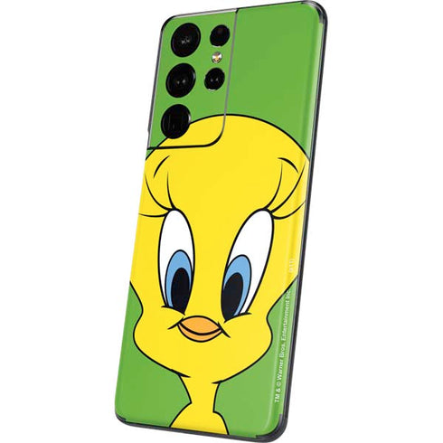 Looney Tunes Tweety Bird Zoomed In Galaxy S21 Ultra 5G Skin