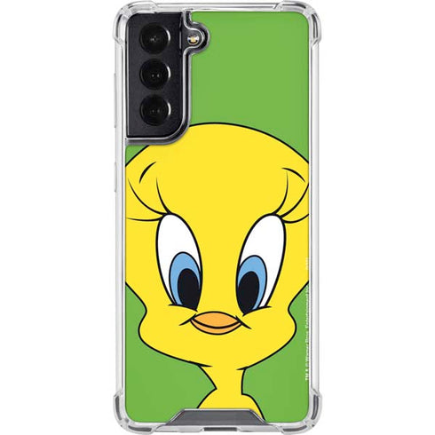 Looney Tunes Tweety Bird Zoomed In Galaxy S22 Clear Case
