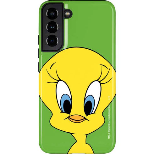 Looney Tunes Tweety Bird Zoomed In Galaxy S22 Plus Pro Case
