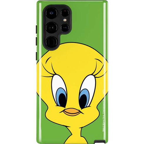 Looney Tunes Tweety Bird Zoomed In Galaxy S22 Ultra Pro Case