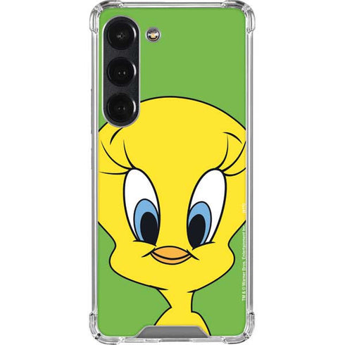 Looney Tunes Tweety Bird Zoomed In Galaxy S23 Clear Case
