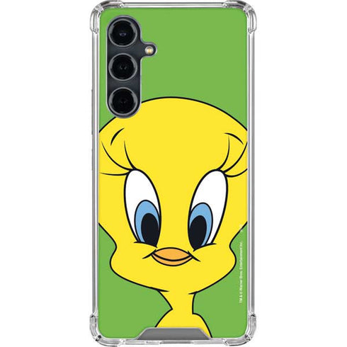 Looney Tunes Tweety Bird Zoomed In Galaxy S23 FE Clear Case