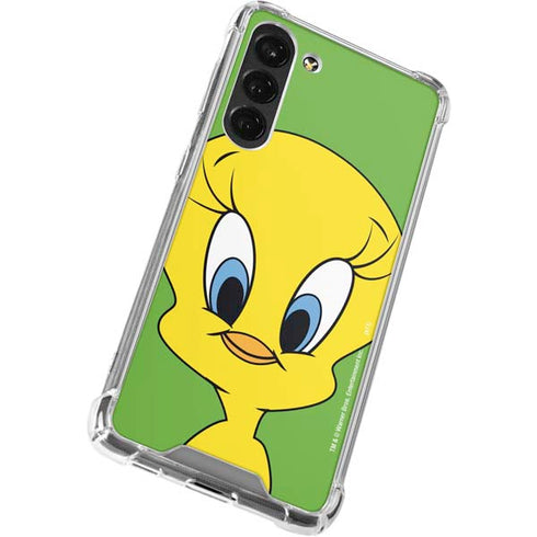 Looney Tunes Tweety Bird Zoomed In Galaxy S23 Plus Clear Case