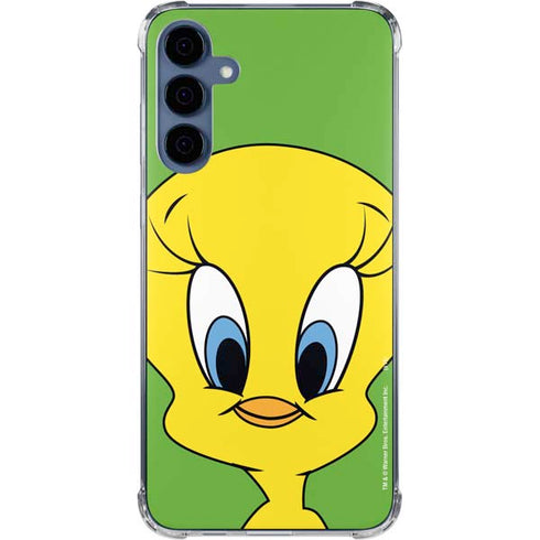 Looney Tunes Tweety Bird Zoomed In Galaxy S24 Clear Case