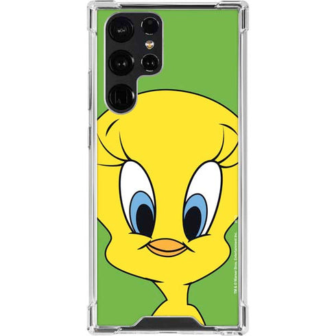 Looney Tunes Tweety Bird Zoomed In Galaxy S24 Ultra Clear Case
