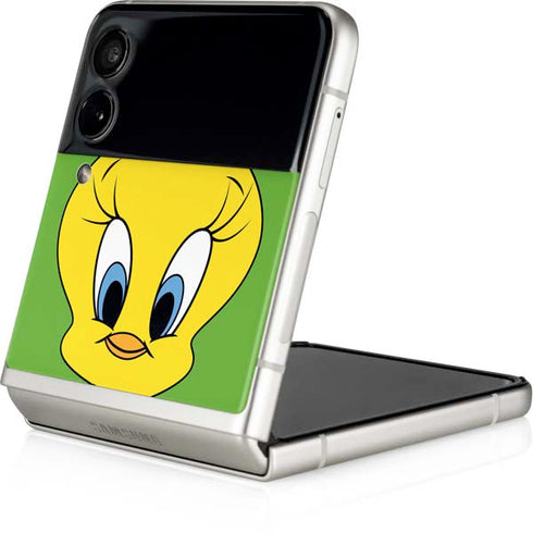 Looney Tunes Tweety Bird Zoomed In Galaxy Z Flip4 5G Skin