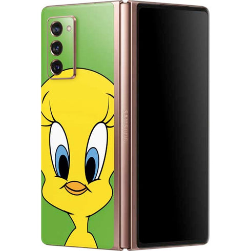 Looney Tunes Tweety Bird Zoomed In Galaxy Z Fold2 5G Skin