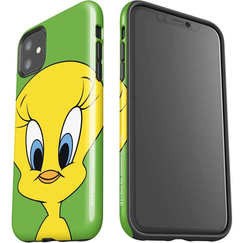 Looney Tunes Tweety Bird Zoomed In iPhone 11 Impact Case