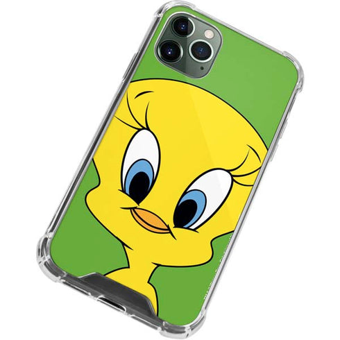 Looney Tunes Tweety Bird Zoomed In iPhone 11 Pro Max Clear Case