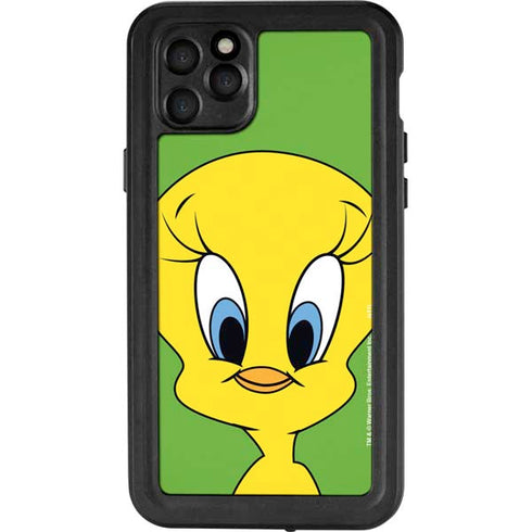 Looney Tunes Tweety Bird Zoomed In iPhone 11 Pro Max Waterproof Case