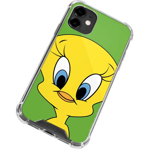 Looney Tunes Tweety Bird Zoomed In iPhone 12 Clear Case