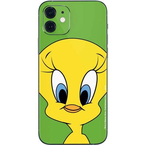 Looney Tunes Tweety Bird Zoomed In iPhone 12 Mini Skin