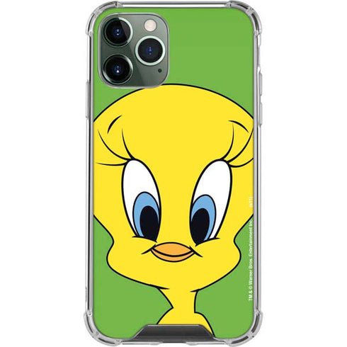 Looney Tunes Tweety Bird Zoomed In iPhone 12 Pro Clear Case