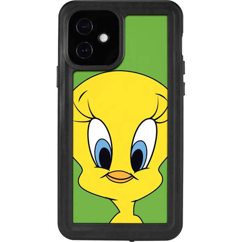 Looney Tunes Tweety Bird Zoomed In iPhone 12 Waterproof Case