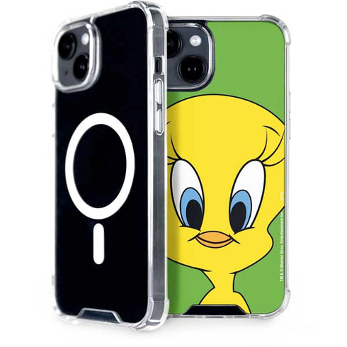 Looney Tunes Tweety Bird Zoomed In iPhone 13 MagSafe Case