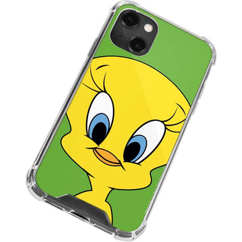 Looney Tunes Tweety Bird Zoomed In iPhone 13 Mini Clear Case