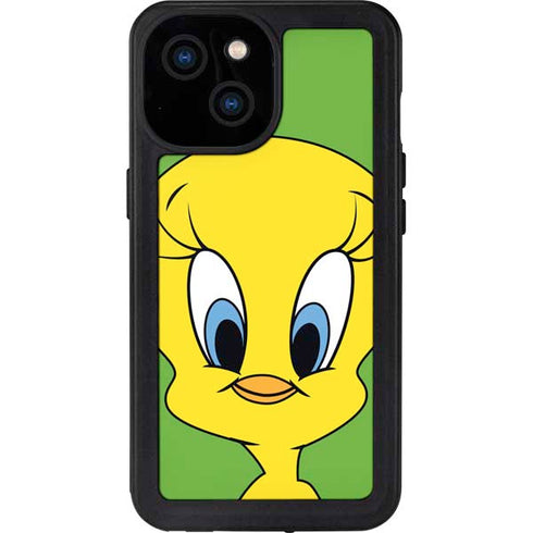 Looney Tunes Tweety Bird Zoomed In iPhone 13 Mini Waterproof Case