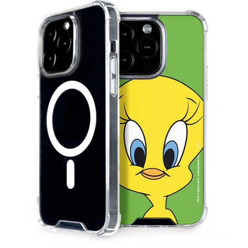 Looney Tunes Tweety Bird Zoomed In iPhone 13 Pro MagSafe Case