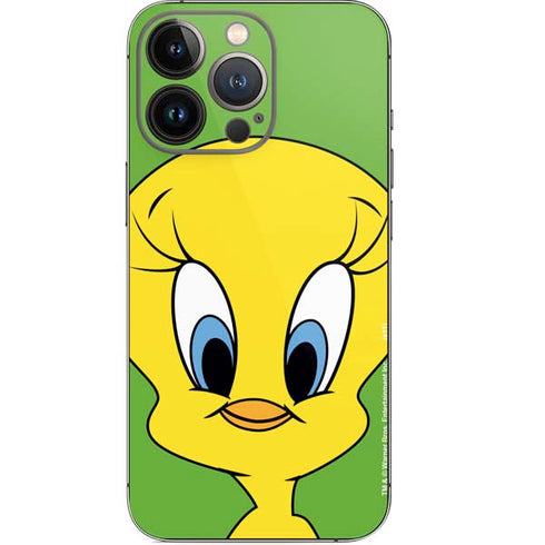 Looney Tunes Tweety Bird Zoomed In iPhone 13 Pro Skin