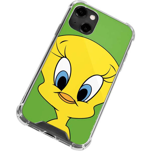 Looney Tunes Tweety Bird Zoomed In iPhone 14 Clear Case
