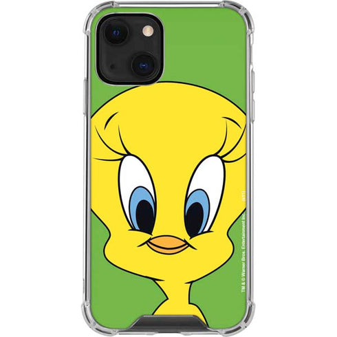 Looney Tunes Tweety Bird Zoomed In iPhone 14 Plus Clear Case