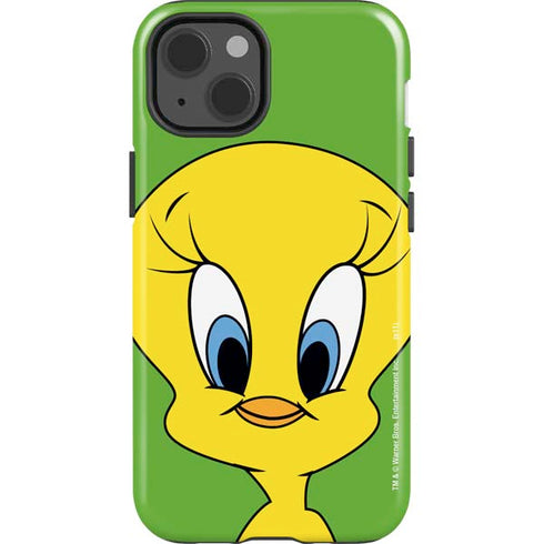 Looney Tunes Tweety Bird Zoomed In iPhone 15 Impact Case