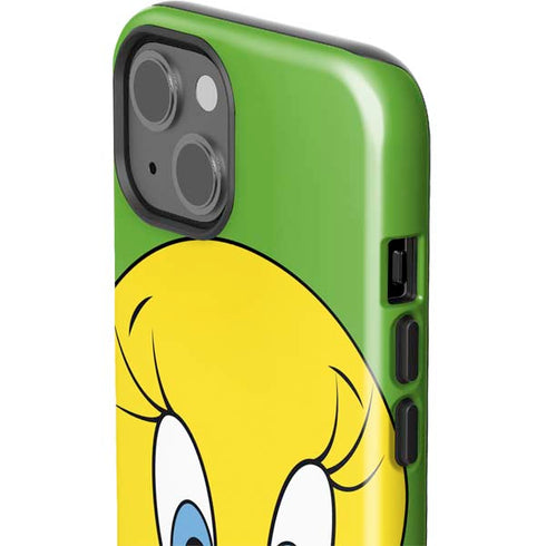 Looney Tunes Tweety Bird Zoomed In iPhone 15 Impact Case