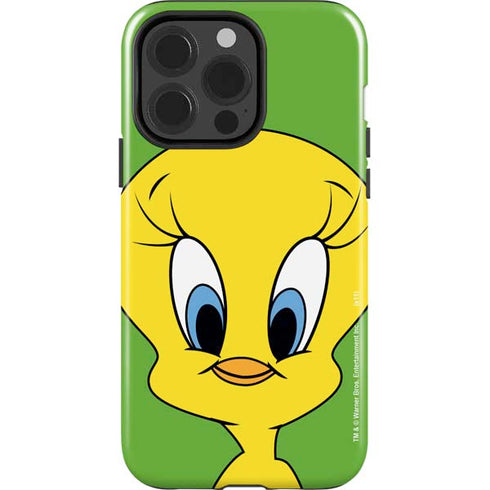 Looney Tunes Tweety Bird Zoomed In iPhone 15 Pro Impact Case