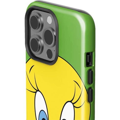 Looney Tunes Tweety Bird Zoomed In iPhone 15 Pro Impact Case