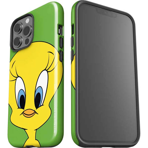 Looney Tunes Tweety Bird Zoomed In iPhone 15 Pro Max Impact Case