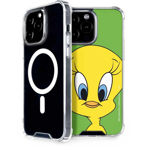 Looney Tunes Tweety Bird Zoomed In iPhone 15 Pro Max MagSafe Case