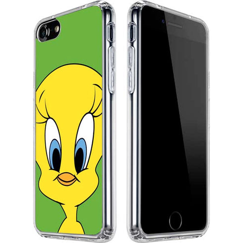Looney Tunes Tweety Bird Zoomed In iPhone SE (2nd & 3rd Gen) Clear Case