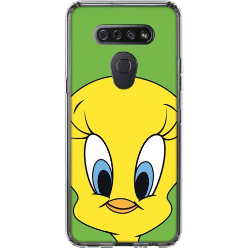 Looney Tunes Tweety Bird Zoomed In LG K51/Q51 Clear Case