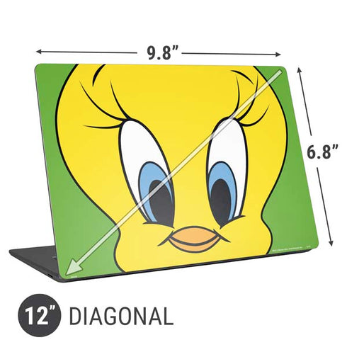 Looney Tunes Tweety Bird Zoomed In Universal Laptop 12in (9.8 x 6.8in) Skin