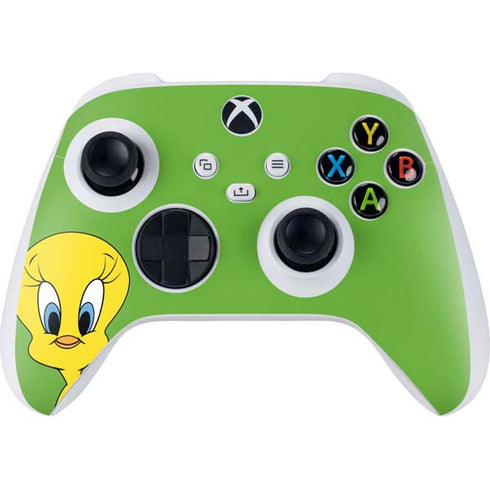 Looney Tunes Tweety Bird Zoomed In Xbox Series S Controller Skin