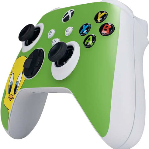 Looney Tunes Tweety Bird Zoomed In Xbox Series S Controller Skin