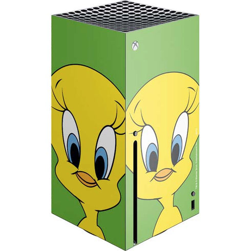 Looney Tunes Tweety Bird Zoomed In Xbox Series X Console Skin