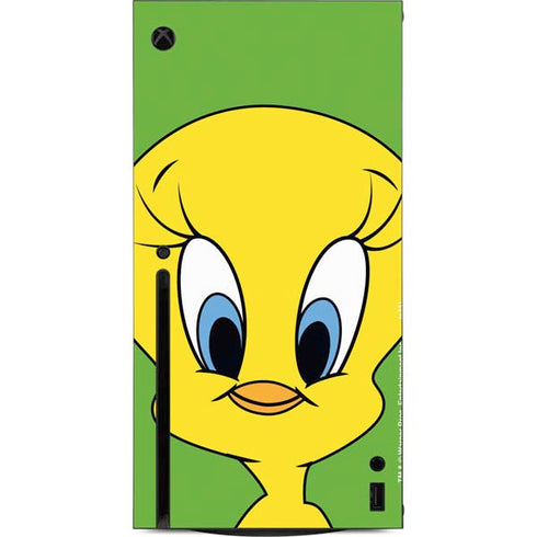 Looney Tunes Tweety Bird Zoomed In Xbox Series X Console Skin