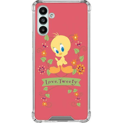 Looney Tunes Tweety Embroidered Galaxy A13 5G Clear Case