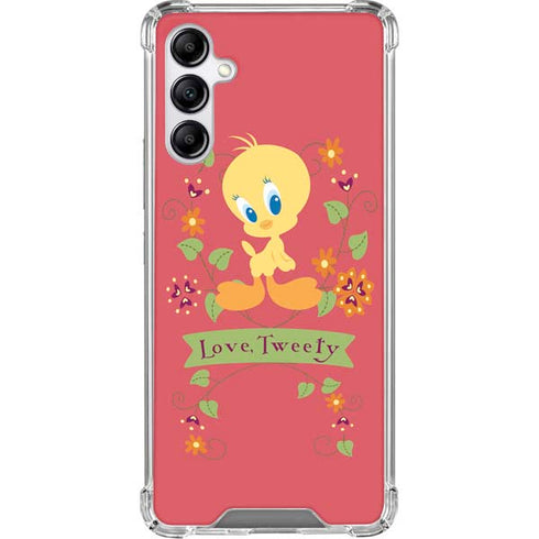 Looney Tunes Tweety Embroidered Galaxy A15 5G Clear Case