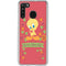 Looney Tunes Tweety Embroidered Galaxy A21 Clear Case