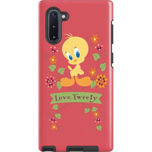 Looney Tunes Tweety Embroidered Galaxy Note 10 Pro Case