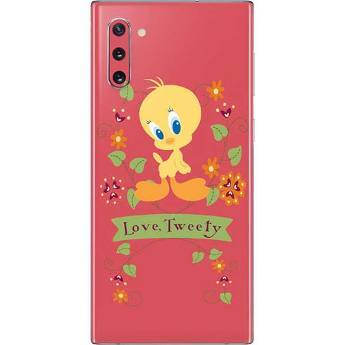 Looney Tunes Tweety Embroidered Galaxy Note 10 Skin