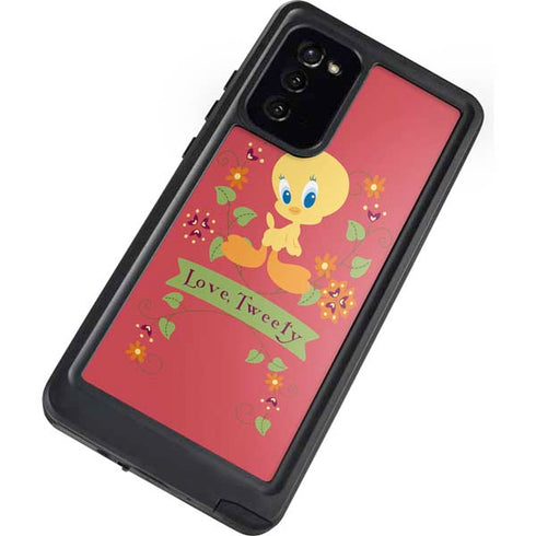 Looney Tunes Tweety Embroidered Galaxy Note20 5G Waterproof Case