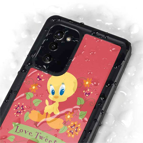 Looney Tunes Tweety Embroidered Galaxy Note20 5G Waterproof Case