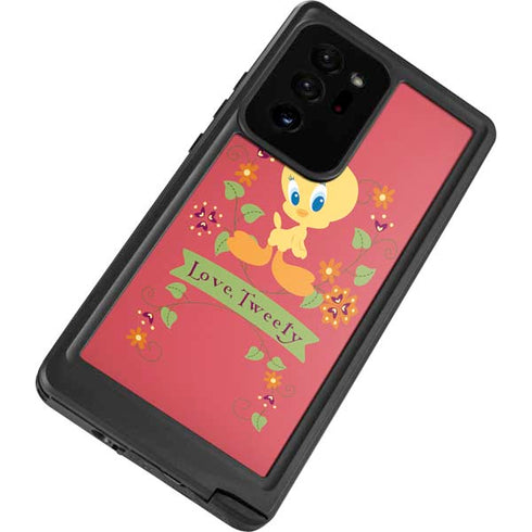 Looney Tunes Tweety Embroidered Galaxy Note20 Ultra 5G Waterproof Case